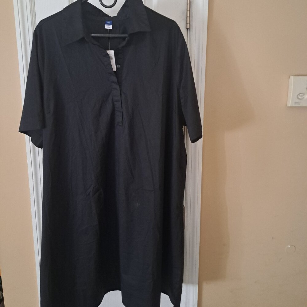 Old Navy mini shirt dress - navy